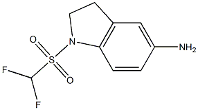 1-(difluoromethane)sulfonyl-2,3-dihydro-1H-indol-5-amine Struktur