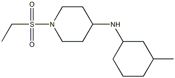 1-(ethanesulfonyl)-N-(3-methylcyclohexyl)piperidin-4-amine Struktur