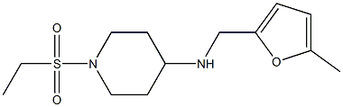 1-(ethanesulfonyl)-N-[(5-methylfuran-2-yl)methyl]piperidin-4-amine Struktur