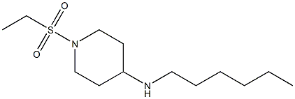 1-(ethanesulfonyl)-N-hexylpiperidin-4-amine Struktur