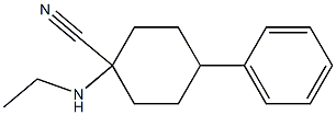 1-(ethylamino)-4-phenylcyclohexane-1-carbonitrile Struktur