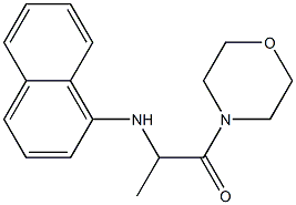 1-(morpholin-4-yl)-2-(naphthalen-1-ylamino)propan-1-one Struktur