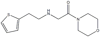 1-(morpholin-4-yl)-2-{[2-(thiophen-2-yl)ethyl]amino}ethan-1-one Struktur