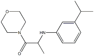 1-(morpholin-4-yl)-2-{[3-(propan-2-yl)phenyl]amino}propan-1-one Struktur