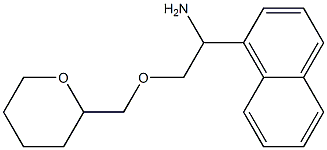 1-(naphthalen-1-yl)-2-(oxan-2-ylmethoxy)ethan-1-amine Struktur