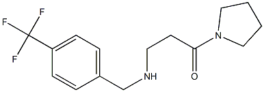 1-(pyrrolidin-1-yl)-3-({[4-(trifluoromethyl)phenyl]methyl}amino)propan-1-one Struktur