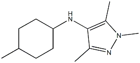 1,3,5-trimethyl-N-(4-methylcyclohexyl)-1H-pyrazol-4-amine Struktur