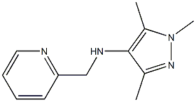 1,3,5-trimethyl-N-(pyridin-2-ylmethyl)-1H-pyrazol-4-amine Struktur