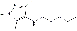 1,3,5-trimethyl-N-pentyl-1H-pyrazol-4-amine Struktur