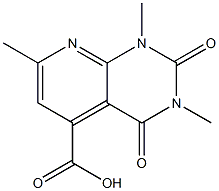 1,3,7-trimethyl-2,4-dioxo-1H,2H,3H,4H-pyrido[2,3-d]pyrimidine-5-carboxylic acid Struktur