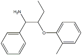 1-[(1-amino-1-phenylbutan-2-yl)oxy]-2-methylbenzene Struktur