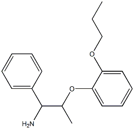 1-[(1-amino-1-phenylpropan-2-yl)oxy]-2-propoxybenzene Struktur