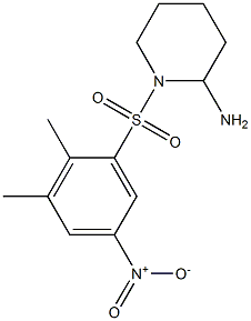 1-[(2,3-dimethyl-5-nitrobenzene)sulfonyl]piperidin-2-amine Struktur