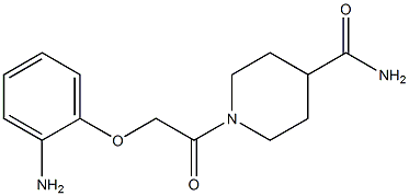 1-[(2-aminophenoxy)acetyl]piperidine-4-carboxamide Struktur