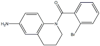 1-[(2-bromophenyl)carbonyl]-1,2,3,4-tetrahydroquinolin-6-amine Struktur