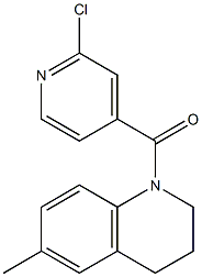 1-[(2-chloropyridin-4-yl)carbonyl]-6-methyl-1,2,3,4-tetrahydroquinoline Struktur