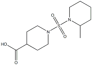 1-[(2-methylpiperidine-1-)sulfonyl]piperidine-4-carboxylic acid Struktur