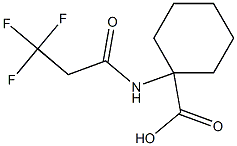 1-[(3,3,3-trifluoropropanoyl)amino]cyclohexanecarboxylic acid Struktur