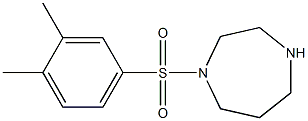 1-[(3,4-dimethylbenzene)sulfonyl]-1,4-diazepane Struktur