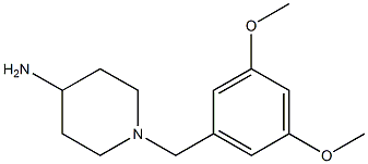 1-[(3,5-dimethoxyphenyl)methyl]piperidin-4-amine Struktur