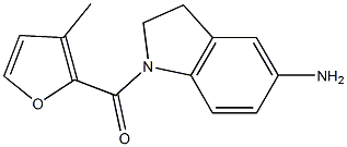 1-[(3-methylfuran-2-yl)carbonyl]-2,3-dihydro-1H-indol-5-amine Struktur