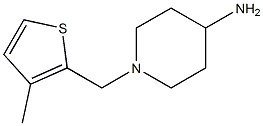 1-[(3-methylthiophen-2-yl)methyl]piperidin-4-amine Struktur