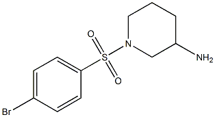 1-[(4-bromobenzene)sulfonyl]piperidin-3-amine Struktur