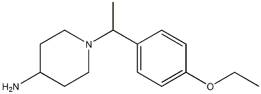 1-[1-(4-ethoxyphenyl)ethyl]piperidin-4-amine Struktur