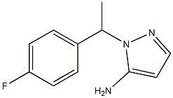 1-[1-(4-fluorophenyl)ethyl]-1H-pyrazol-5-amine Struktur