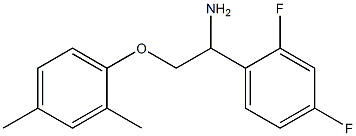 1-[1-amino-2-(2,4-dimethylphenoxy)ethyl]-2,4-difluorobenzene Struktur