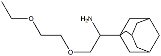 1-[1-amino-2-(2-ethoxyethoxy)ethyl]adamantane Struktur