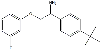 1-[1-amino-2-(3-fluorophenoxy)ethyl]-4-tert-butylbenzene Struktur