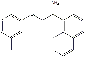 1-[1-amino-2-(3-methylphenoxy)ethyl]naphthalene Struktur