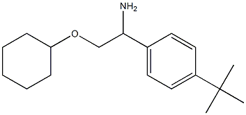 1-[1-amino-2-(cyclohexyloxy)ethyl]-4-tert-butylbenzene Struktur