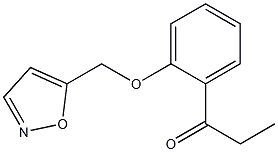 1-[2-(1,2-oxazol-5-ylmethoxy)phenyl]propan-1-one Struktur