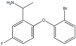 1-[2-(2-bromophenoxy)-5-fluorophenyl]ethan-1-amine Struktur