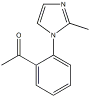 1-[2-(2-methyl-1H-imidazol-1-yl)phenyl]ethan-1-one Struktur