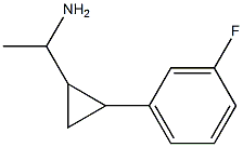 1-[2-(3-fluorophenyl)cyclopropyl]ethan-1-amine Struktur