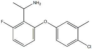 1-[2-(4-chloro-3-methylphenoxy)-6-fluorophenyl]ethan-1-amine Struktur