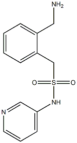 1-[2-(aminomethyl)phenyl]-N-(pyridin-3-yl)methanesulfonamide Struktur