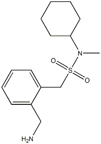 1-[2-(aminomethyl)phenyl]-N-cyclohexyl-N-methylmethanesulfonamide Struktur