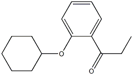 1-[2-(cyclohexyloxy)phenyl]propan-1-one Struktur