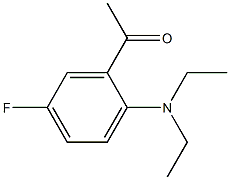 1-[2-(diethylamino)-5-fluorophenyl]ethan-1-one Struktur