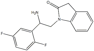 1-[2-amino-2-(2,5-difluorophenyl)ethyl]-2,3-dihydro-1H-indol-2-one Struktur