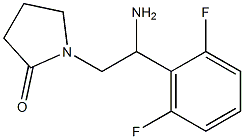 1-[2-amino-2-(2,6-difluorophenyl)ethyl]pyrrolidin-2-one Struktur