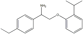 1-[2-amino-2-(4-ethylphenyl)ethoxy]-2-(propan-2-yl)benzene Struktur