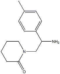 1-[2-amino-2-(4-methylphenyl)ethyl]piperidin-2-one Struktur