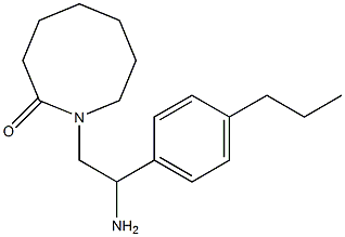 1-[2-amino-2-(4-propylphenyl)ethyl]azocan-2-one Struktur