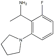 1-[2-fluoro-6-(pyrrolidin-1-yl)phenyl]ethan-1-amine Struktur