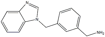 1-[3-(1H-benzimidazol-1-ylmethyl)phenyl]methanamine Struktur